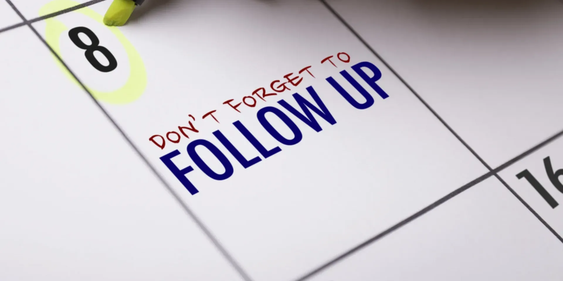 Dont,Forget,To,Follow,Up calendar saying dont forget follow up